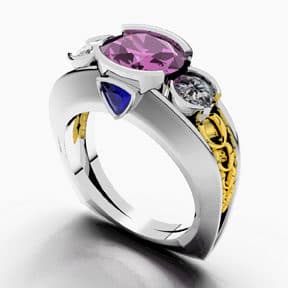 950 Palladium: Making a 3-Stone Ring