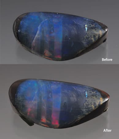 Sealing Cracks in Gemstones