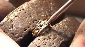 Tiffany Inspired Hollow Chain and Stone Set Heart Pendant  Part 4